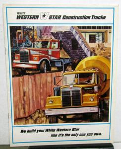 1973 White Truck Model Western Star Construction Sales Brochure