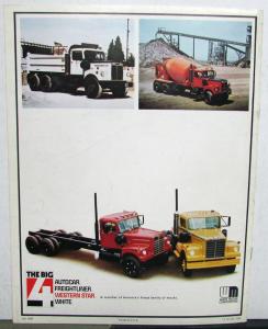 1973 White Truck Model Western Star Construction Sales Brochure