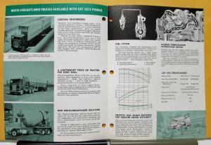 1965 White Freightliner Truck Tractor Available Caterpillar 1673 Diesel Brochure