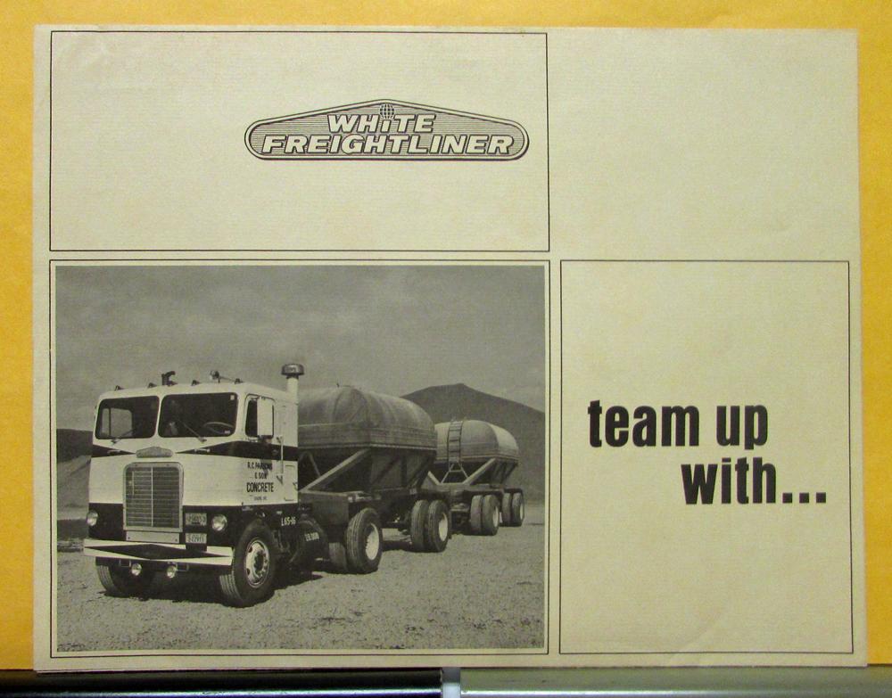 1968 1969 White Freightliner Truck Model Half Cabs Sales Folder