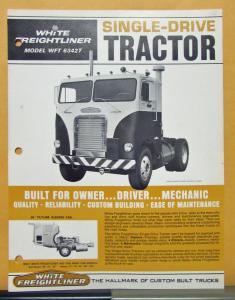 1969 White Freightliner Truck Model WFT 6342T Sales Brochure & Specifications