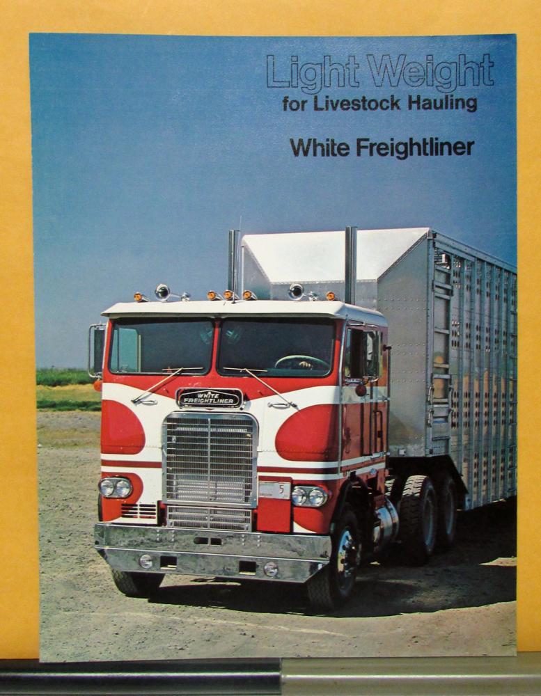 1971 White Freightliner Light Weight For Livestock Hauling Sales Brochure