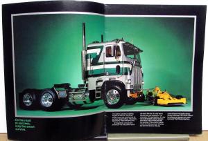 1977 Freightliner Truck The Efficient Machine Sales Brochure with Indy Car COE