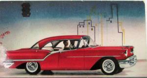 1957 Oldsmobile Super 88 Holiday Sedan Color Card Original