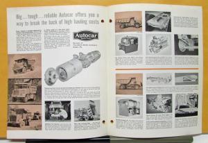 1963 Autocar Truck Model AP 15 18 25 30 Sales Brochure & Specifications