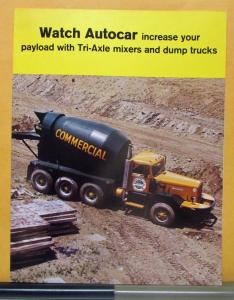 1970 1971 1972 1973 1974 1975 Autocar Trucks Mixers And Dump Sales Brochure