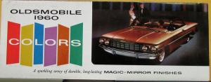 1960 Oldsmobile Color Selector Paint Chip Magic Mirror Finish Sales Folder Orig