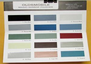 1960 Oldsmobile Color Selector Paint Chip Magic Mirror Finish Sales Folder Orig