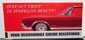 1966 Oldsmobile Color Selector Paint Chip & Interiors Sales Folder Original