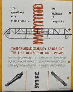 1961 Oldsmobile Product Superiority Bulletin Twin Triangle Stability Folder