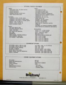 1976 Brockway Huskie Tractor Model 400 Sales Folder & Specifications