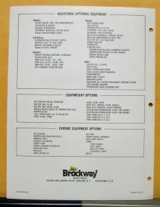 1976 Brockway Huskie Tractor Model 759 Sales Folder & Specifications