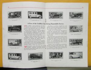 1922 Cadillac Professional Cars Type 61 Chassis Sales Brochure & Specifications