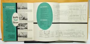 1955 Cook Bros Equipment Crane Carrier Model CW 312 Folder & Specifications