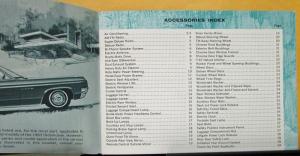 1963 Oldsmobile Accessories Sales Brochure Original With Index