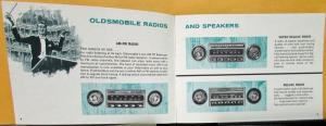 1963 Oldsmobile Accessories Sales Brochure Original With Index