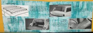 1963 Oldsmobile Accessories Sales Brochure Original With Index