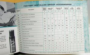 1963 Oldsmobile Accessories Sales Brochure Original With Index