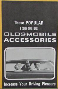 1965 Oldsmobile Favorite Accessories Sales Folder Original Including Wagon