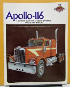 1974 Diamond REO Truck Model Apollo 116 Custom Built Line Sales Brochure