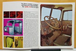 1974 Diamond REO Truck Model Apollo 116 Custom Built Line Sales Brochure