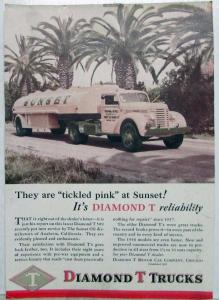 1946 Diamond T Truck Model 509 Tickled Pink Sales Sheet