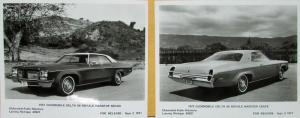 1972 Oldsmobile Press Kit Delta 88 98 Toronado Cutlass Cruiser Original