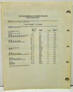 1974 Oldsmobile PPG Paint Chips Original 88 98 Toronado Cutlass Omega