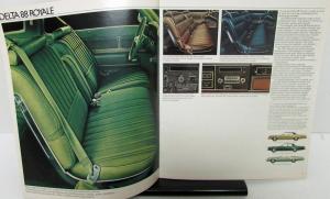 1974 Oldsmobile Toronado 98 Delta 88 Cutlass Omega Wagons Sales Brochure Orig