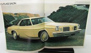 1974 Oldsmobile Toronado 98 Delta 88 Cutlass Omega Wagons Sales Brochure Orig