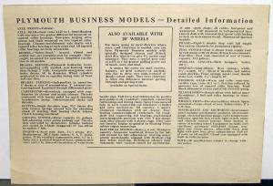 1936 Plymouth Dealer Sales Brochure Folder New Business Models Floating Power