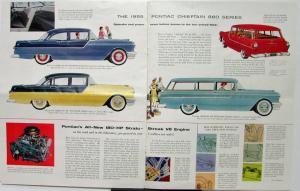 1955 Pontiac Canadian sales Brochure Star Chief Chieftain 860 870