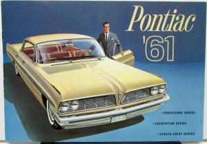 1961 Pontiac Canadian Sales Brochure Parisienne Laurentian Strato-Chief