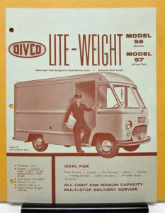 1959 DIVCO Truck Model 58 57 Sales Brochure & Specifications