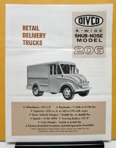 1967 DIVCO Truck Model 206 Sales Brochure & Specifications