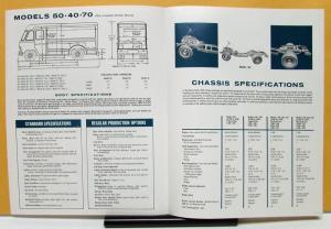 1969 DIVCO Truck Model 50 40 70 Multi Stop Sales Brochure & Specifications