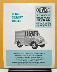 1969 DIVCO Truck Model 306 Retail Delivery Sales Brochure & Specifications