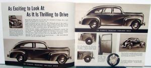 1940 Plymouth Dealer Sales Brochure De Luxe Roadking Browntone Features