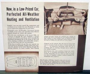 1940 Plymouth Dealer Sales Brochure De Luxe Roadking Browntone Features