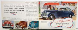 1941 Plymouth Dealer Sales Brochure Special DeLuxe Models & Woody Station Wagon