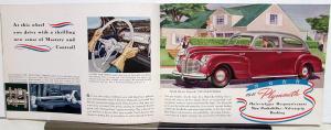 1941 Plymouth Dealer Sales Brochure Special DeLuxe Models & Woody Station Wagon