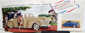 1941 Plymouth Dealer Sales Brochure Special DeLuxe Models & Woody Station Wagon