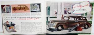 1941 Plymouth Dealer Sales Brochure Special DeLuxe Models & Woody Station Wagon