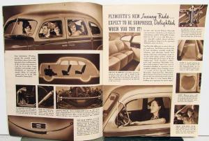 1941 Plymouth Dealer Sales Brochure Special De Luxe The One For 41