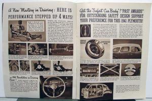 1941 Plymouth Dealer Sales Brochure Special De Luxe The One For 41