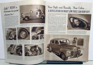 1941 Plymouth Dealer Sales Brochure Special De Luxe The One For 41