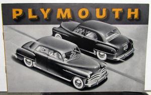 1950 Plymouth Dealer Sales Brochure Deluxe & Special DeLuxe Models Woody