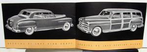 1950 Plymouth Dealer Sales Brochure Deluxe & Special DeLuxe Models Woody