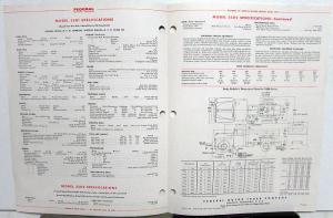 1952 Federal Truck Model 2501 2502 Sales Brochure & Specifications