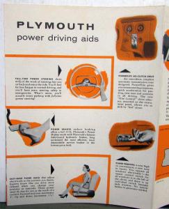 1955 Plymouth Dealer Sales Brochure Folder Accessories Belvedere Savoy Plaza